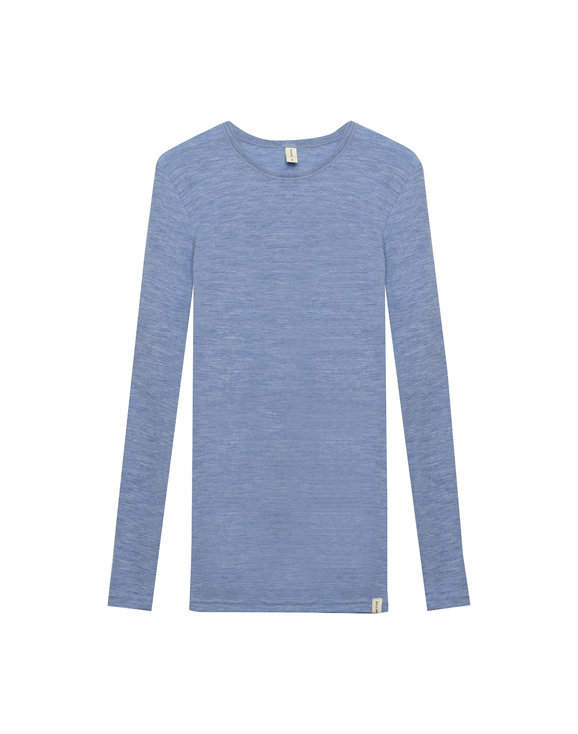 Dilling Women's Light Blue Melange Merino Wool Top, 14