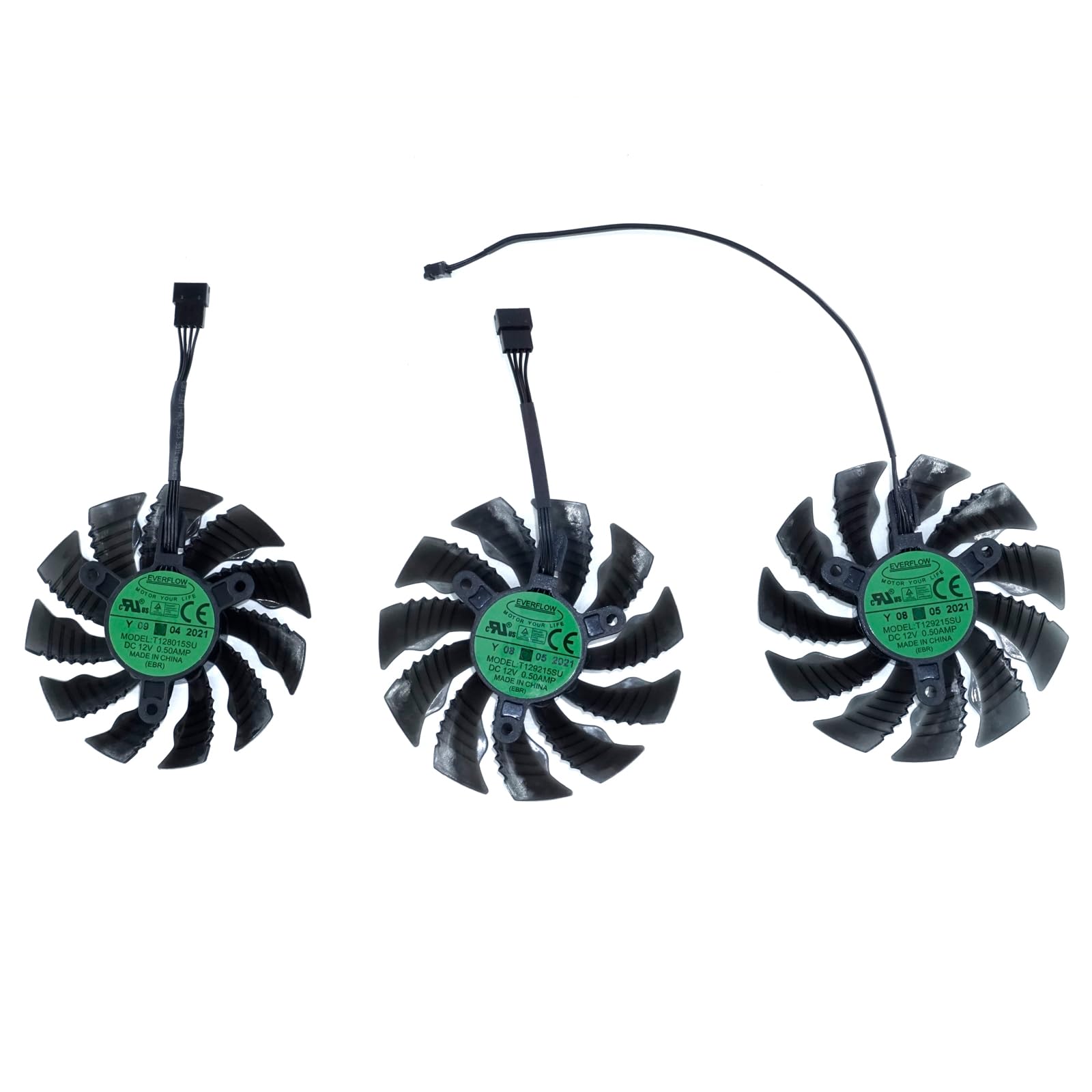 Ventilateur de carte graphique de remplacement 3 pièces/lot Ventilateur de refroidissement de carte graphique compatible avec Gigabyte GeForce RTX 3070 3070 Ti 3080 3080 Ti 3090 Gaming OC