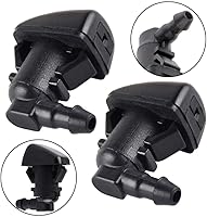 Vista 2 de Juego de 2 boquillas para limpiaparabrisas delantero, un solo orificio compatible con Focus 2008, 2009, 2011, Edge 2007-2011, Lincoln MKX #