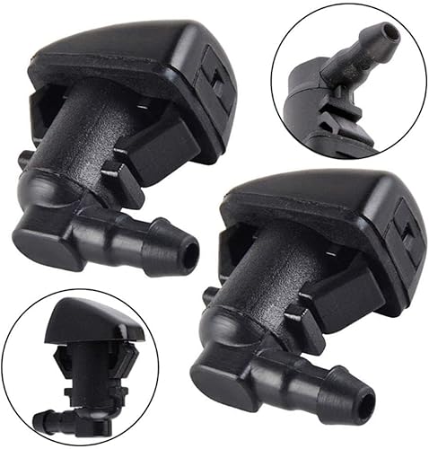 Miniatura 2 de Juego de 2 boquillas para limpiaparabrisas delantero, un solo orificio compatible con Focus 2008, 2009, 2011, Edge 2007-2011, Lincoln MKX #