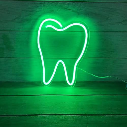 Miniatura 2 de Custom Tooth Neon Sign, Personalized Dentist LED Sign Light LED Window Wall Door Hanging Flex Transparent Acrylic Decoration Outdoor for Sale Shop