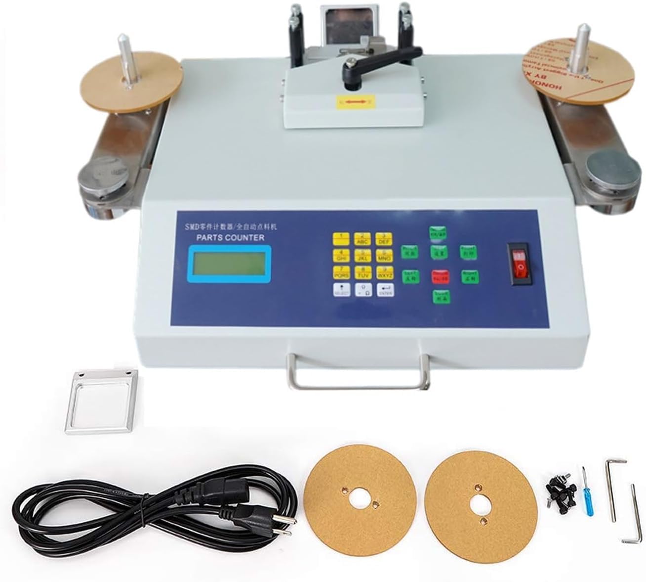 Contatore elettronico automatico dei componenti con display LCD, rilevamento delle perdite e velocità regolabili per un conteggio efficiente delle parti