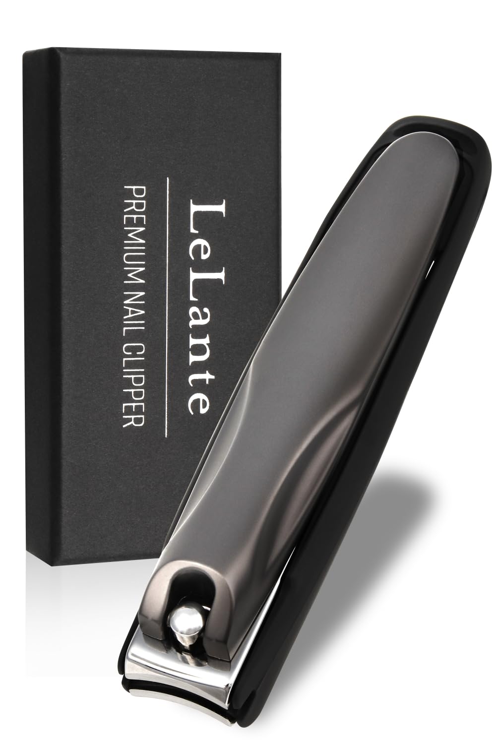 【anan掲載モデル】 LeLante 爪切り 高級 【サクッと切れるクセになる切れ心地】つめきり ガンメタプレミアムブラック