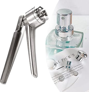 Stainless Steel Manual Perfume Bottle Spray Vial Crimper, Hand Sealing Machine, 13mm 15mm 18mm 20mm Crimper Seals, Capping Tool,13mm