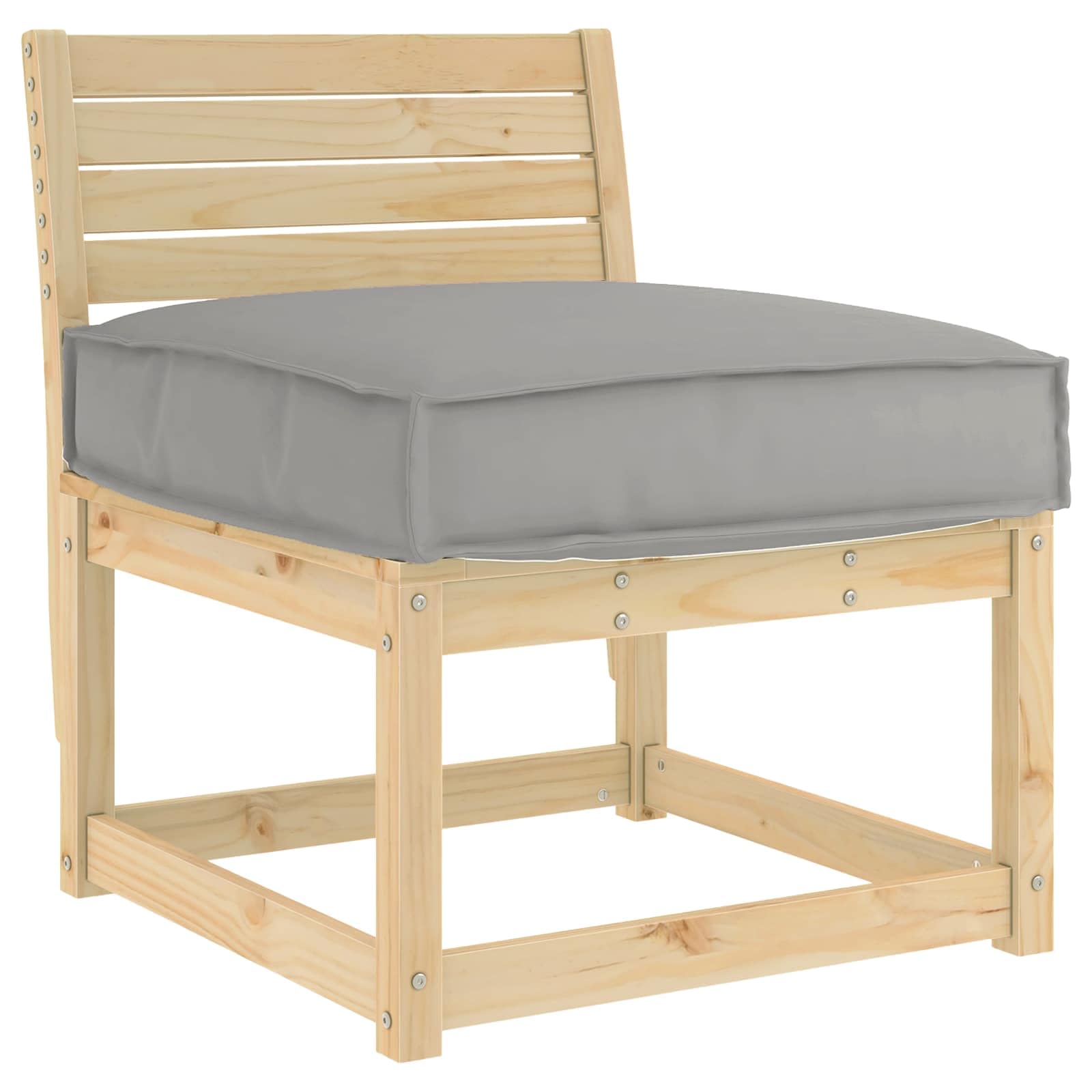 vidaXL Cuscino Grigio 60 x 60 x 12 cm Tessuto Oxford per Salotto, Resistente all'Acqua