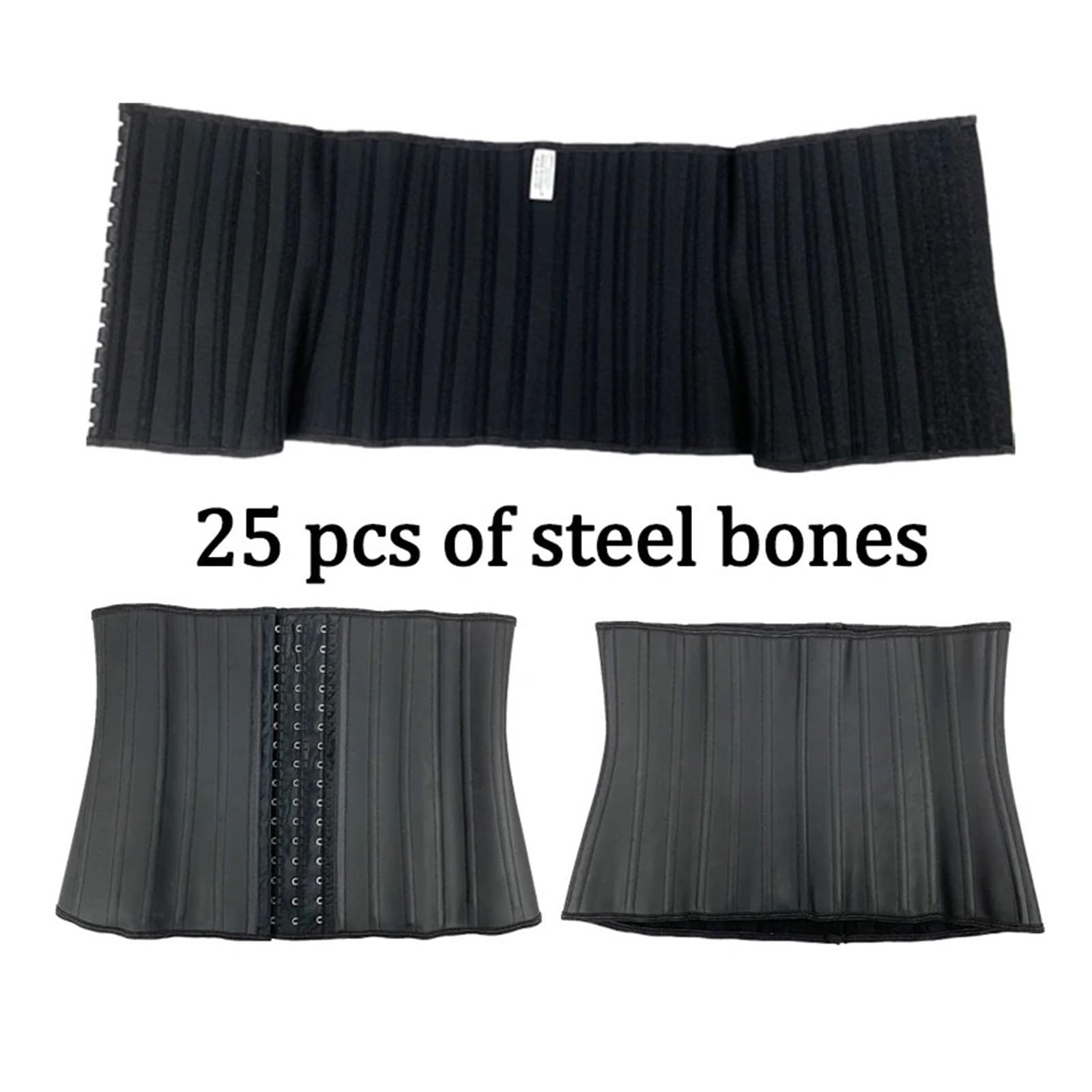 Faja Reductora Hombre Corsé Moldeador de Cintura for Mujer, cinturón Adelgazante Abdominal, con 25 Varillas Acero