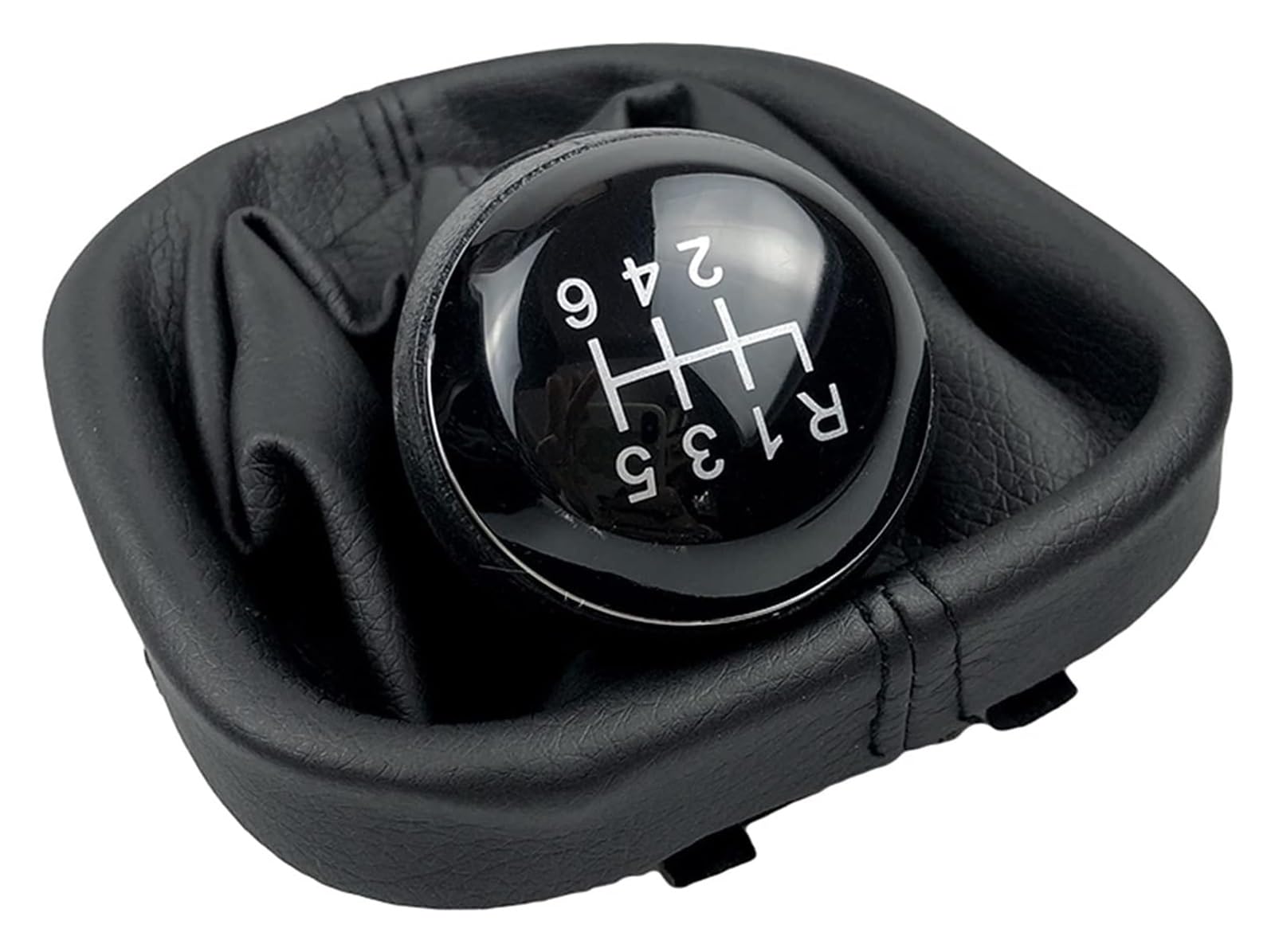 UTONGMU Manual Gear Shift Knob for VW for Caddy II 2 MK2 for Touran 2004-2009 Car Gear Shift Knob Styling Lever Stick Gaiter Boot Cover Collar Case(6 Speed)