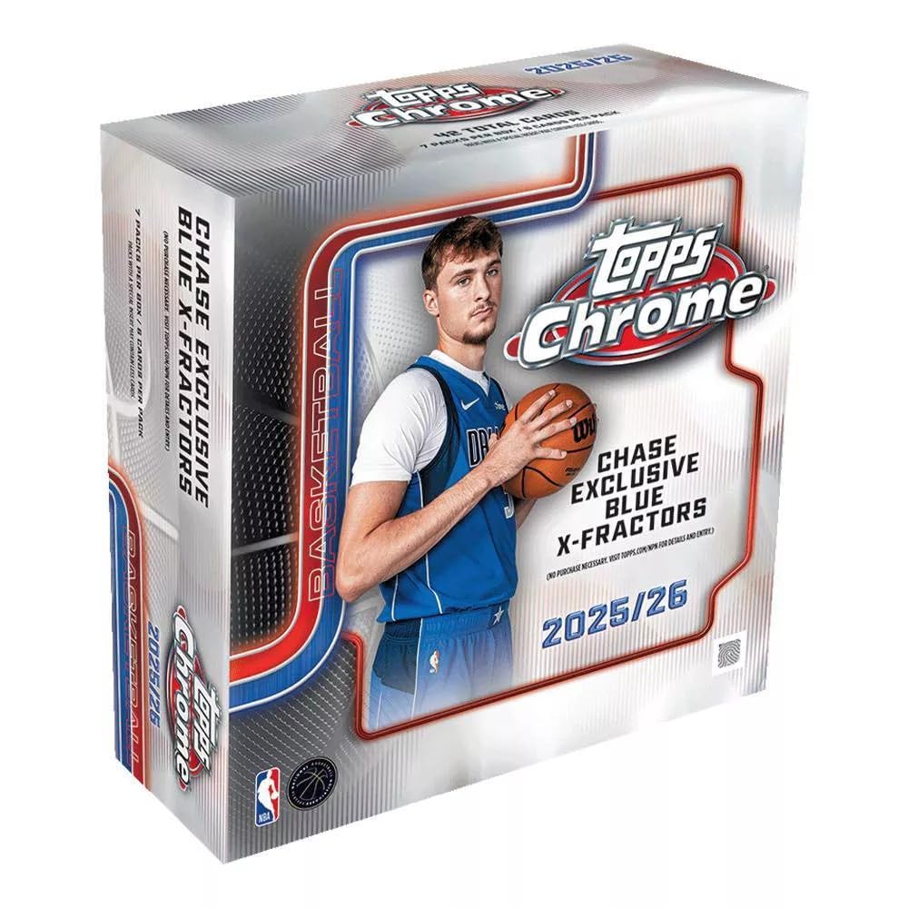 Amazon.com: Topps 2025-26 Basketball NBA Chrome Basketball Trading