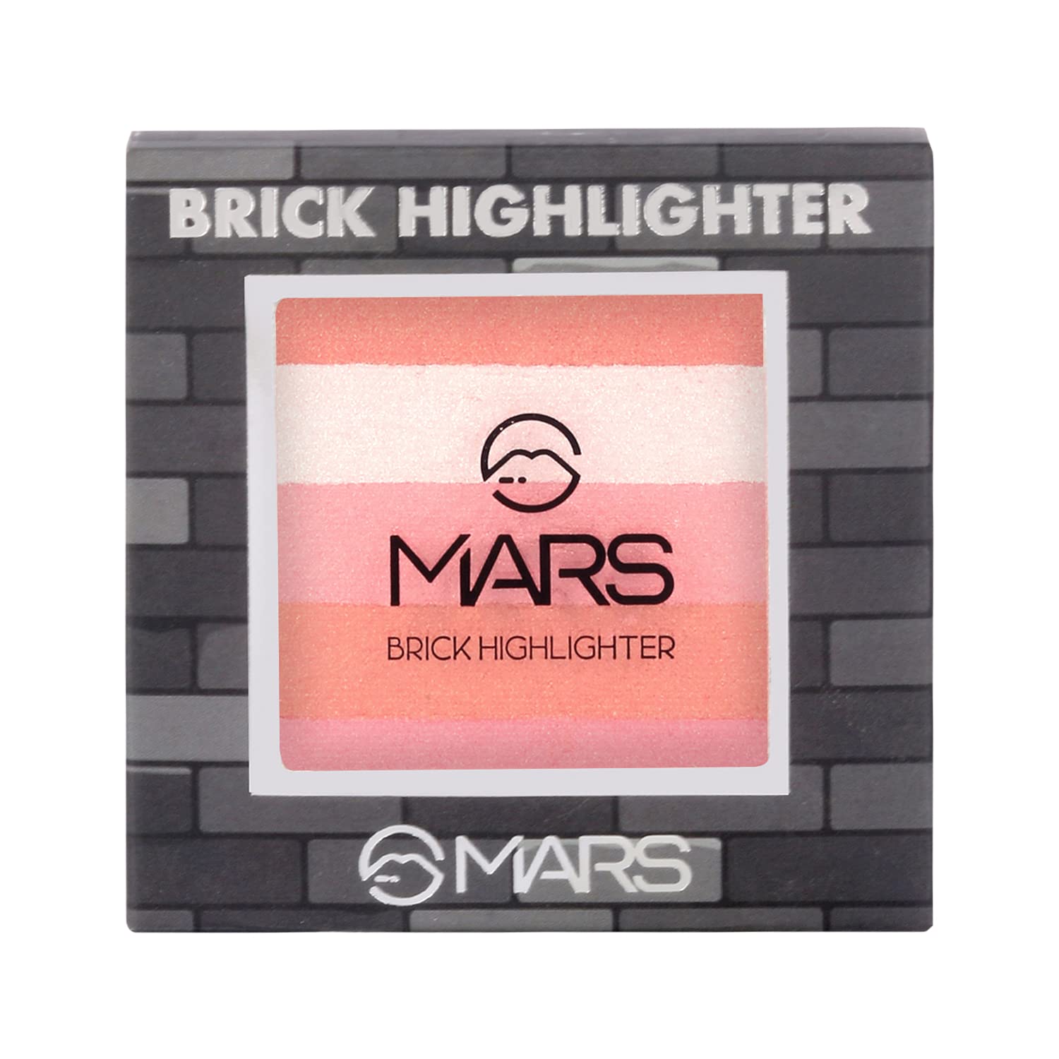 MARS 5 Shades in 1 Brick Highlighter Palette | Blush Topper for Face Makeup | Compact size (7.5g) (Shade-02) 4