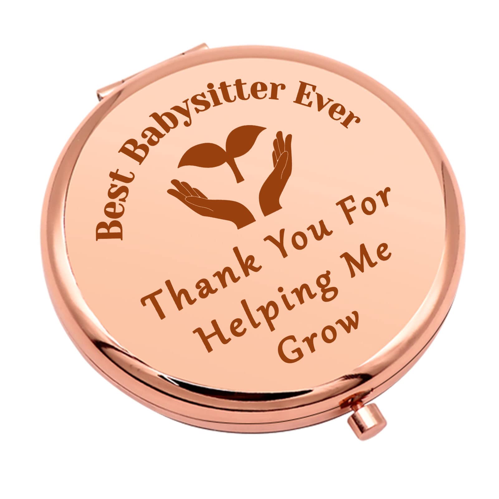 Mwphuy Babysitter Appreciation Gifts Babysitters Gifts for Women Compact Mirror Thank You Present for Babysitter Nanny Present from Kids Folding Makeup Mirror Christmas Mothers Day Birthday
