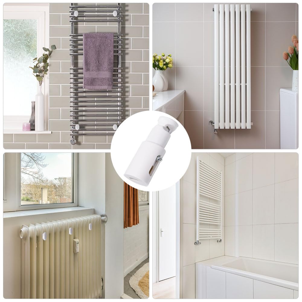 3 Piezas Soporte para Radiadores de Baño Toallero Radiadores Soportes Universales Soporte Radiador Toallero Electrico Espaciado Ajustable 7.5-9.5 cm para Radiadores de Baño Rectos o Doblados