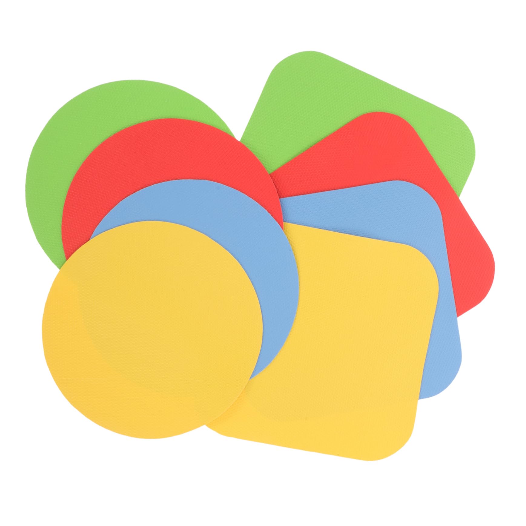 PRETYZOOM 8Pcs Heat Resistant Rubber Jar Opener Pads Skid Multi Use Grippers for and Lid Opening for Seniors and Includes Round and Mats