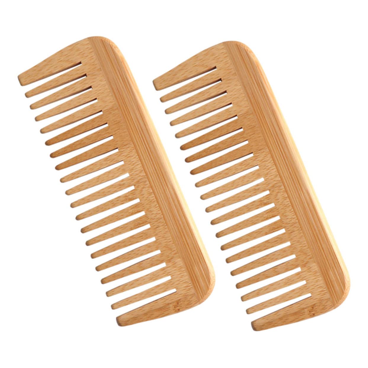 Beavorty 8piezas Peine De Madera Antiestático De Doble De Peines Para Masaje y Para Mujeres y Estimula La Circulación Sanguínea y Reduce El Frizz