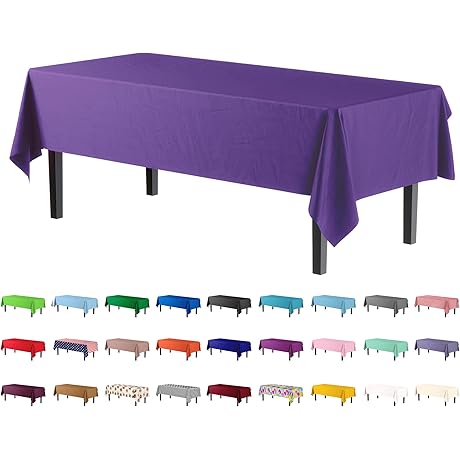 Exquisite Premium Heavy Duty Plastic Tablecloths