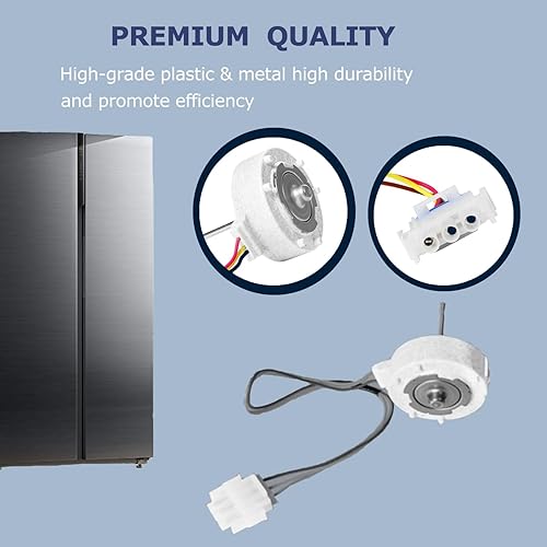 Miniatura 4 de 809069201 AP6041795 Motor del ventilador del evaporador compatible con Frigidaire, Kenmore, Electrolux, refrigerador de la serie, incluye DGHD2361,