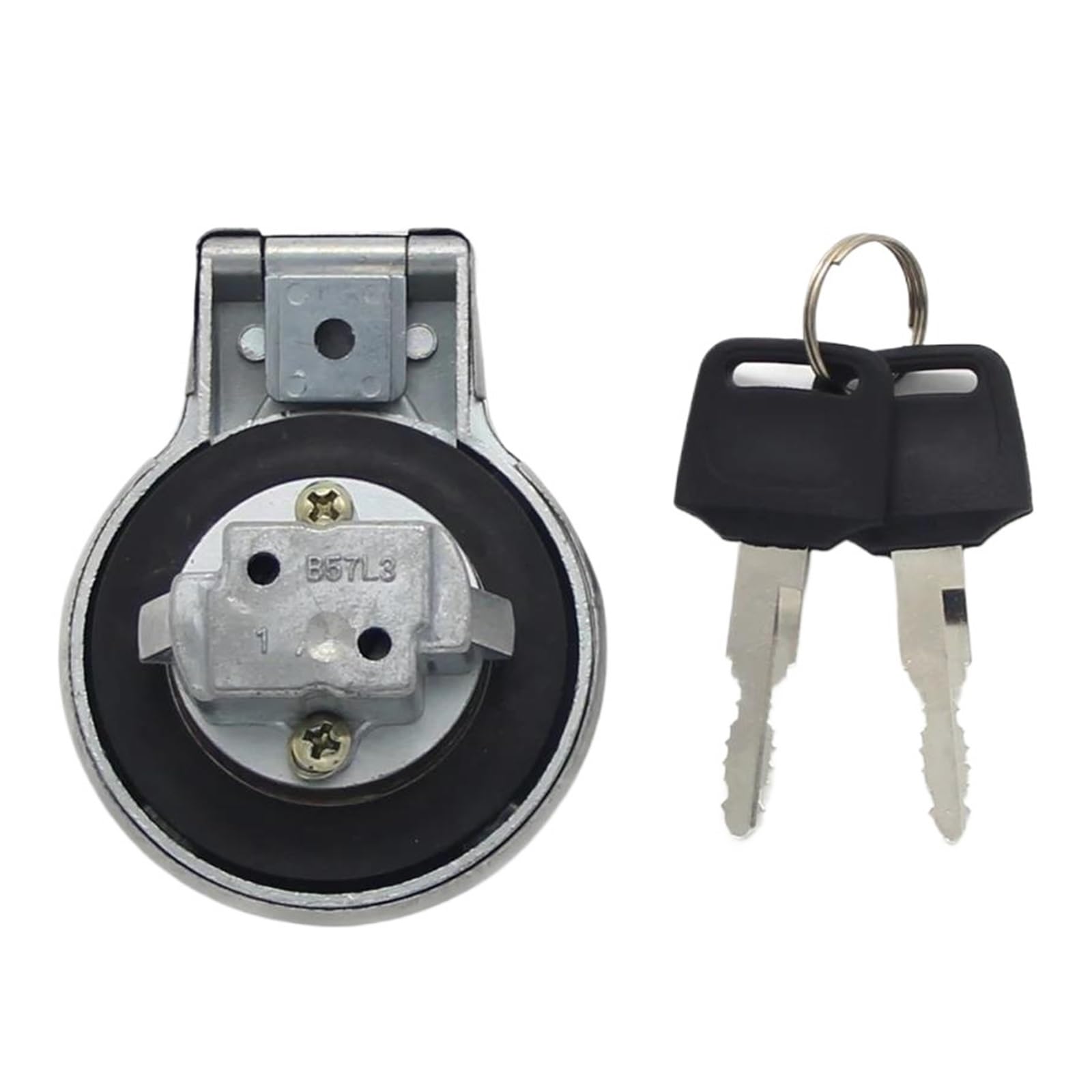Tapón De Depósito Combustible con Cerradura Y Llaves (Aluminio) para Motocicletas para Yam&AHA XS400 XJ550 XJ650 XJ700 XJ750 XJ1100 SR250G SR185H