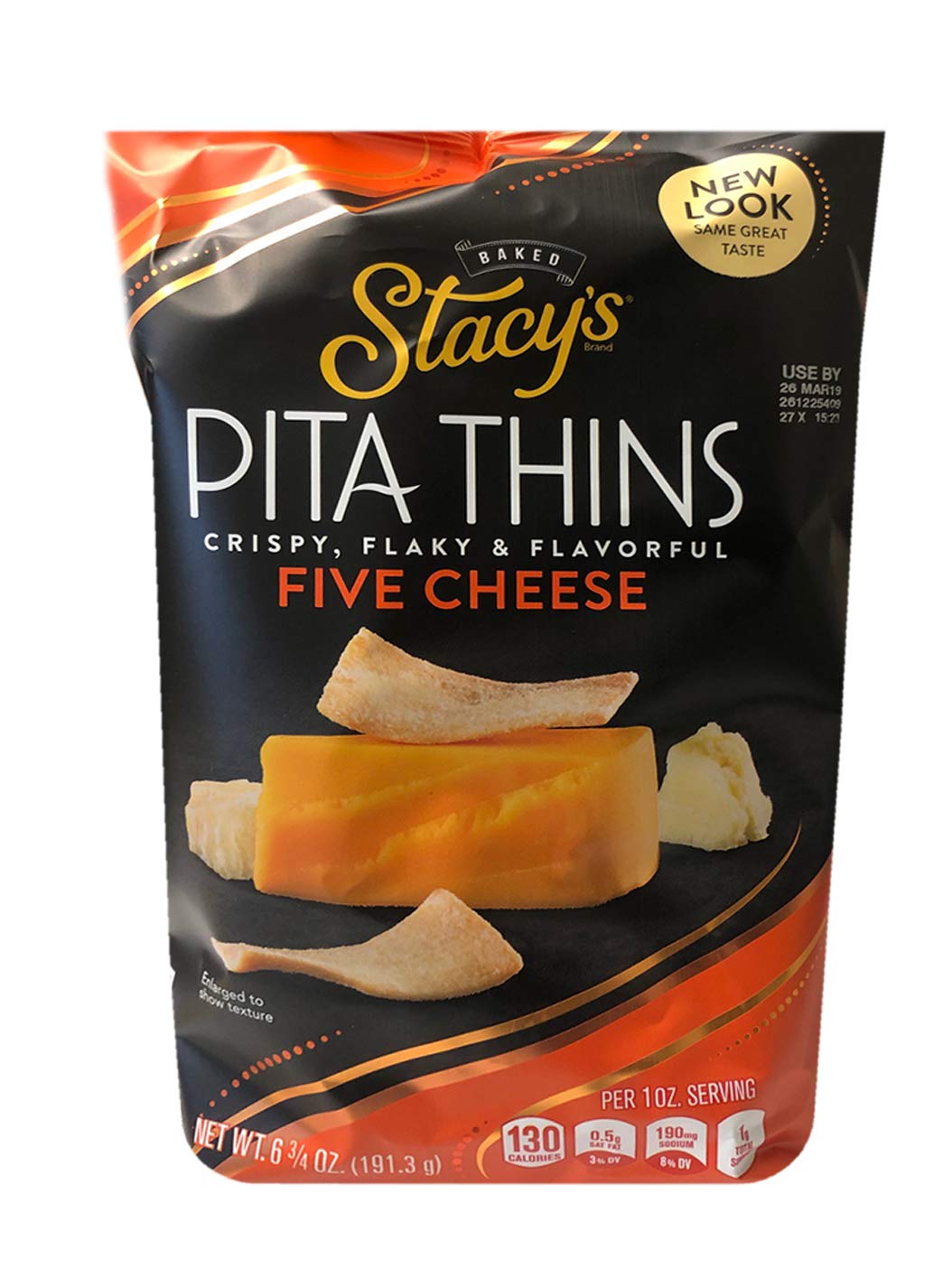New Crispy, Flaky & Flavorful Chip 6.5oz, 2 Pack (Five Cheese)