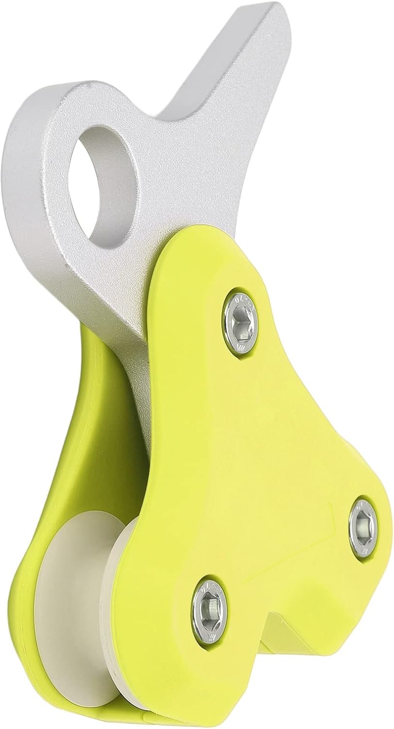 Pulley, Scuba Diving Pulley, Aluminum Pulley Scuba Diving Buoy Underwater Rope Metal Pulley Rope Retractor Diving Accessories Underwater Work Tools Cave and Wreck Exploration (Yellow)