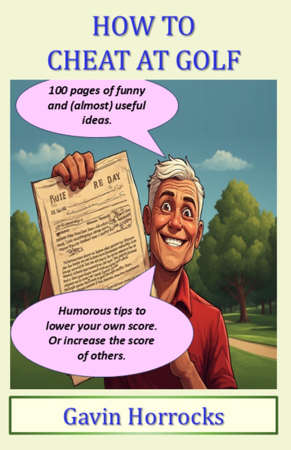 How to Cheat at Golf, Paperback size edition: Normal paperback size