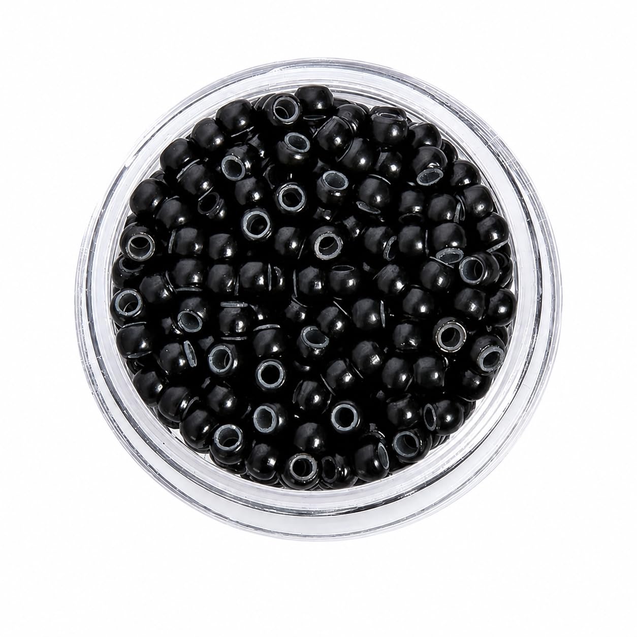 Hairarchy Hair Micro ring 2mm Silicone Lined 500 Pcs Links Beads Links for Pre Bonded Y Tip Hair Extension for women (2mm, Natural Black)-image-49