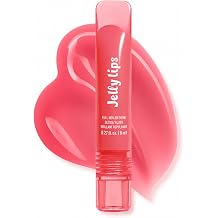 Peptide Pink Lip Gloss, High Shine Glassy Jelly Tint - 8ml Liquid Lip Colour with Cherry Oil, Non Sticky Moisturising Lipgloss for Visually Fuller Lips 07#Pink