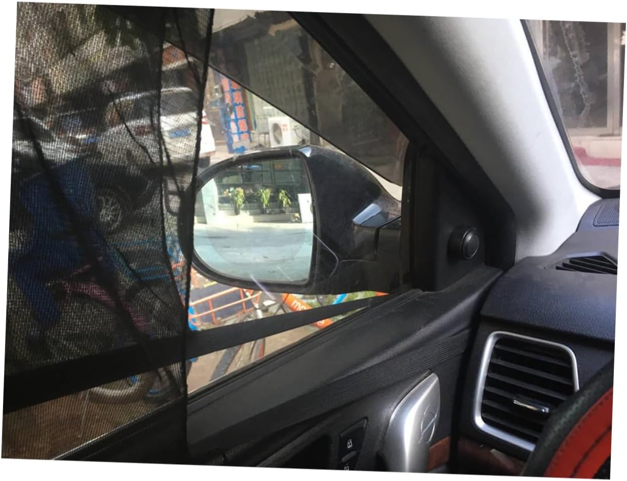4Pcs Summer Car Curtain Heat Insulation Sunscreen Window Cover for Front Rear Car Windows Easy Install Sun Shade for Outdoor Privacy Protection
