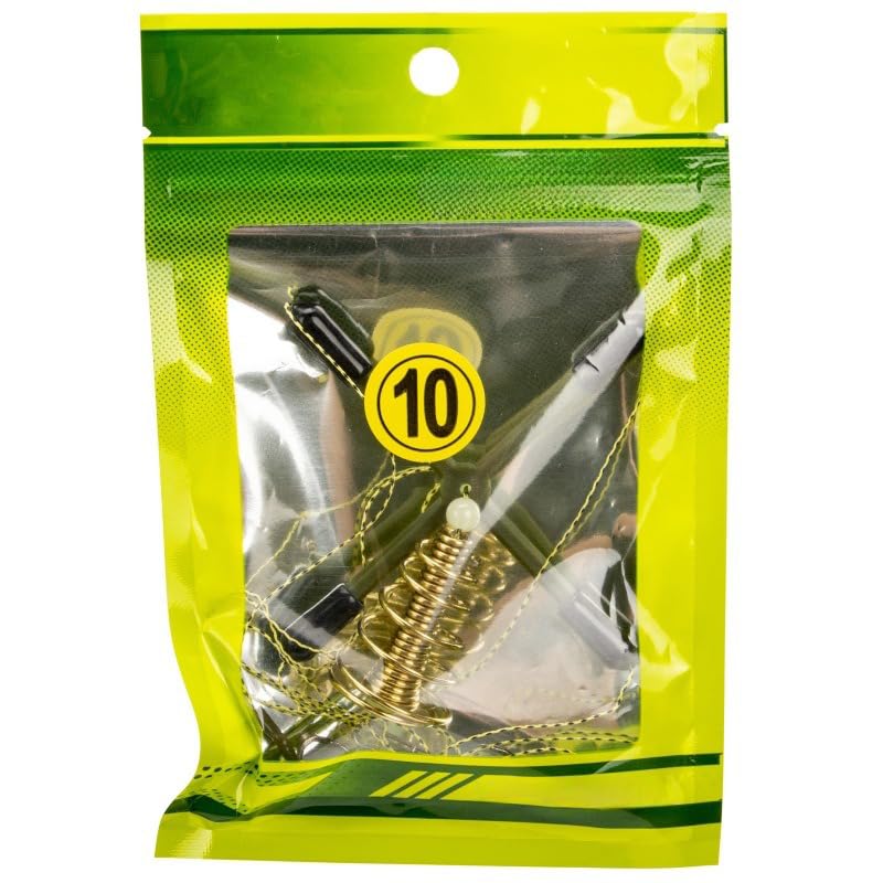 Kit de anzuelo balanceado 4 puntas ABS para pesca en lago miniatura 6