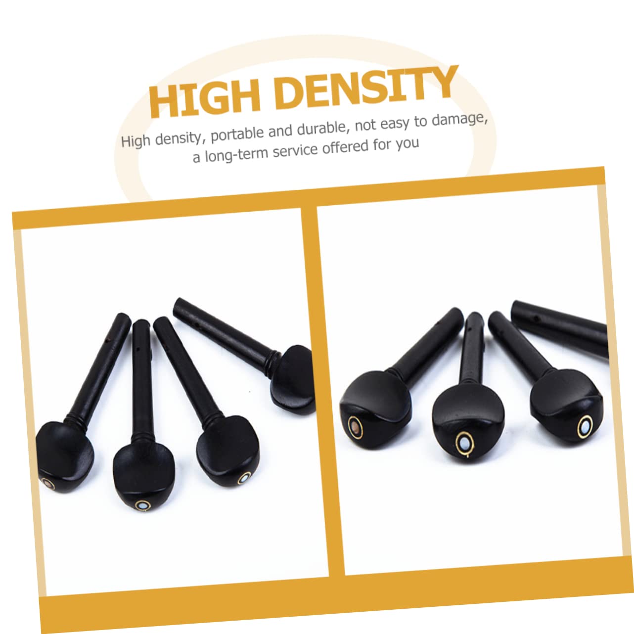 20 Pz Piroli Di Violino Piolo Di Accordatura Pirolo Fine Per Violino Pirolo Per Violino Del Violino Accessori in Oud Piroli Per Violino Tasti Dell'accordatore Black Ebano