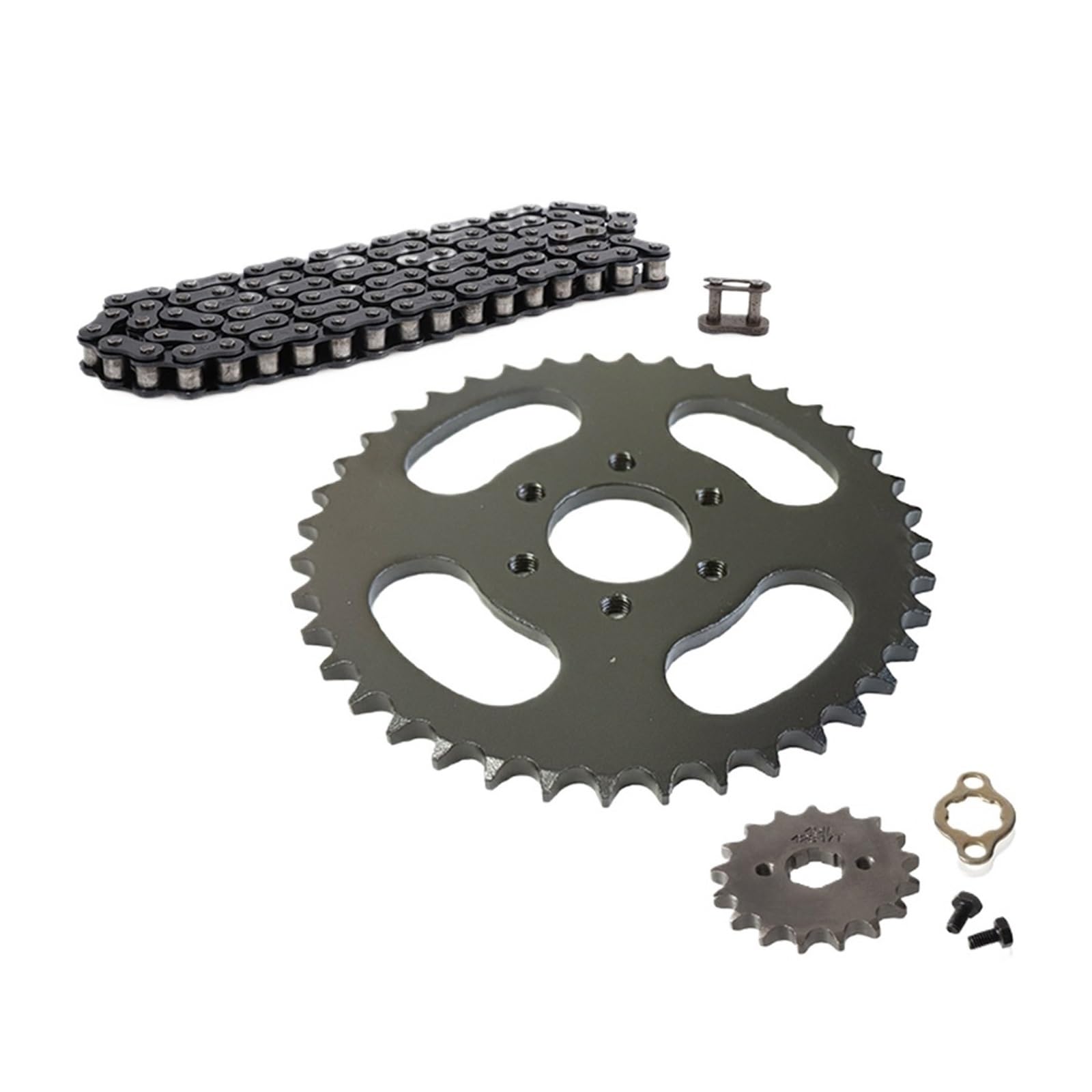 Cadena 428-104L 14/15/16/17T Kit De Piñón Trasero Delantero 40 Dientes Compatible Con 125 150 200 250cc ATV Quad Buggy Go Kart motor motocicleta piñón Kit de Cadena(17T Set)