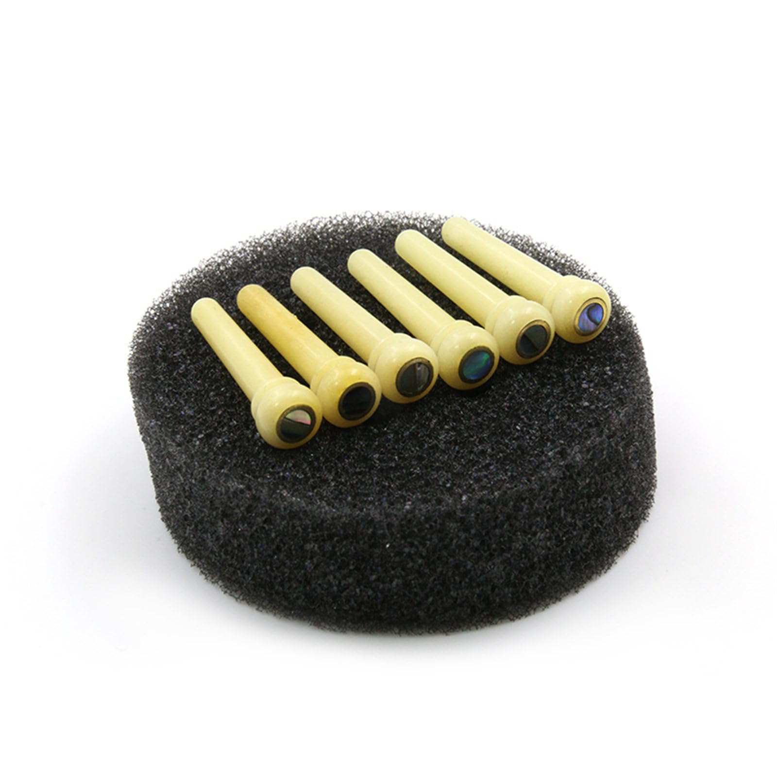 LUOFENG Acoustics Guitar Bridge Pin Replacement Guitar String Pegs Fixed Vertebra Ebony/Cow Bone Bridge Pin Guitar Accessories