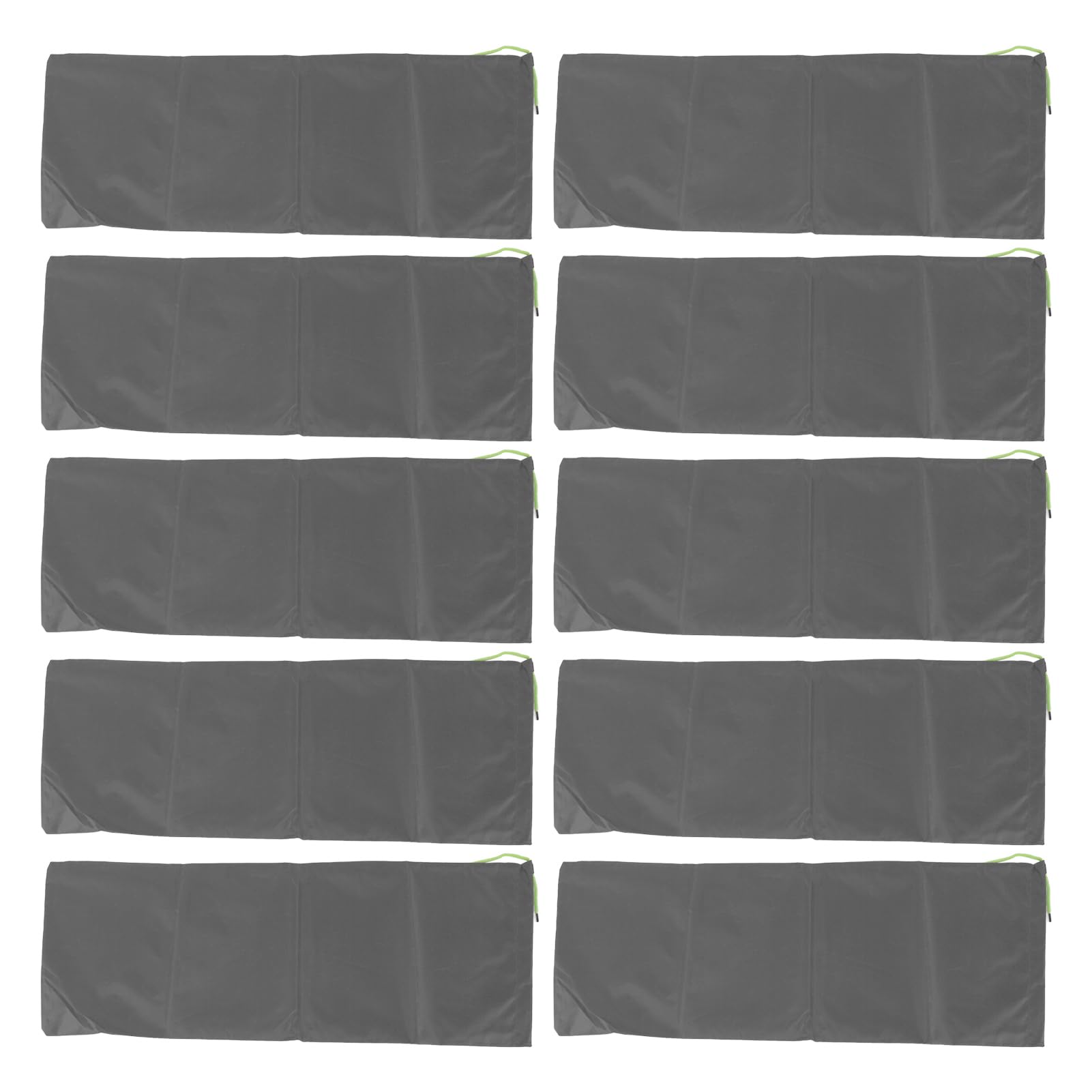 10pcs Professional Flood Sandbags, Empty Rain Proof Drawstring Design, 420D Polyester Material, Reusable for House Door Garage Basement Flood Control (Grey)