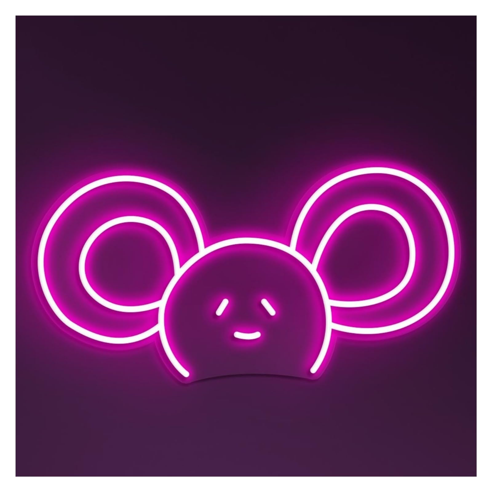 Hanging Art Neon Signs Mouse Neon Sign, Suitable For Animal Shop Decor With Brightness Adjustable 38cm(Pink)