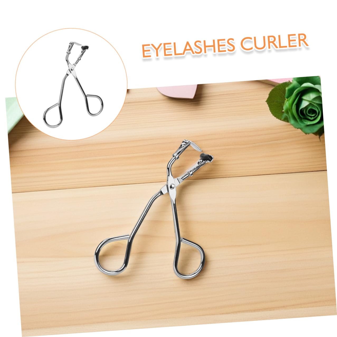 Kleiner Wimpernzange aus Edelstahl Silberfarbener Wimperncurler Leicht und Tragbar für Langanhaltendes Wimpernstyling Geeignet für Verschiedene Augenformen