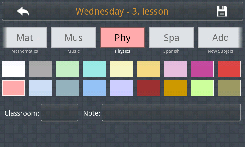 Timetable Amazon Quick TimeTable Pro - App on Amazon Appstore