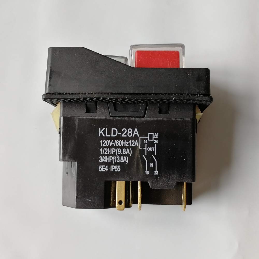 Interruptor De Botón Magnético YH02 Para A Y KLD-28A, 120V-250V 18A, IP55 Impermeable Con Bobina CA 220V, Para Máquinas Herramienta