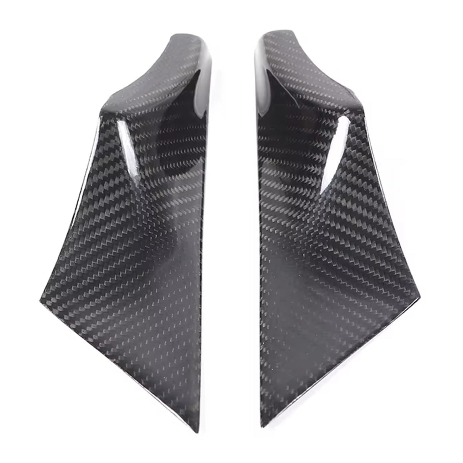 XRUKGUO for BMW for 5 Series I5 for M60 for G60 G68 2024+ Real Carbon Fiber Car Door Inner Handle Front Decorative Cover Interior Trim Cover Panel