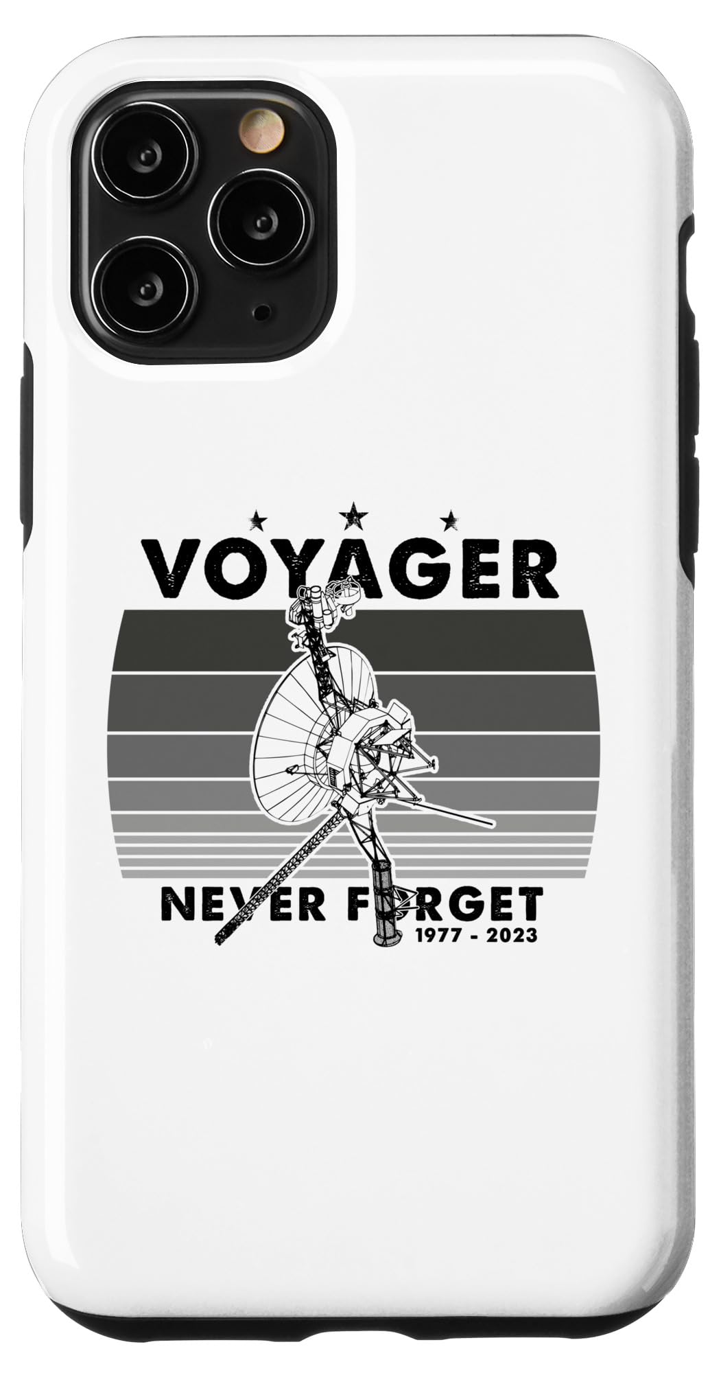 iPhone 11 Pro Never Forget Voyager 1977 Retro Funny Space Probe Mission Case