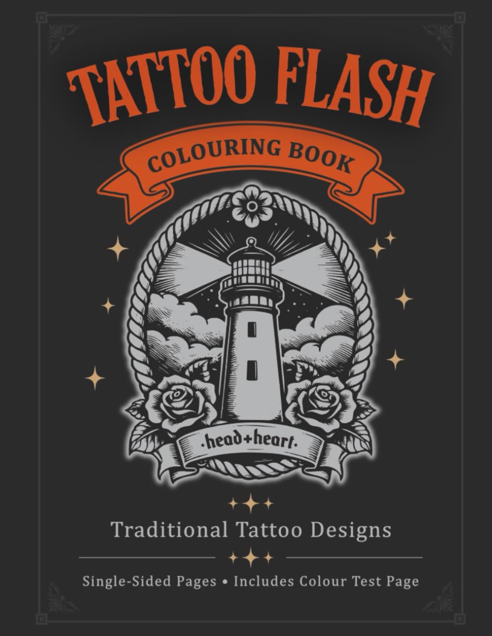 Tattoo Flash Colouring Book: Traditional Tattoo Design Styles for Adults