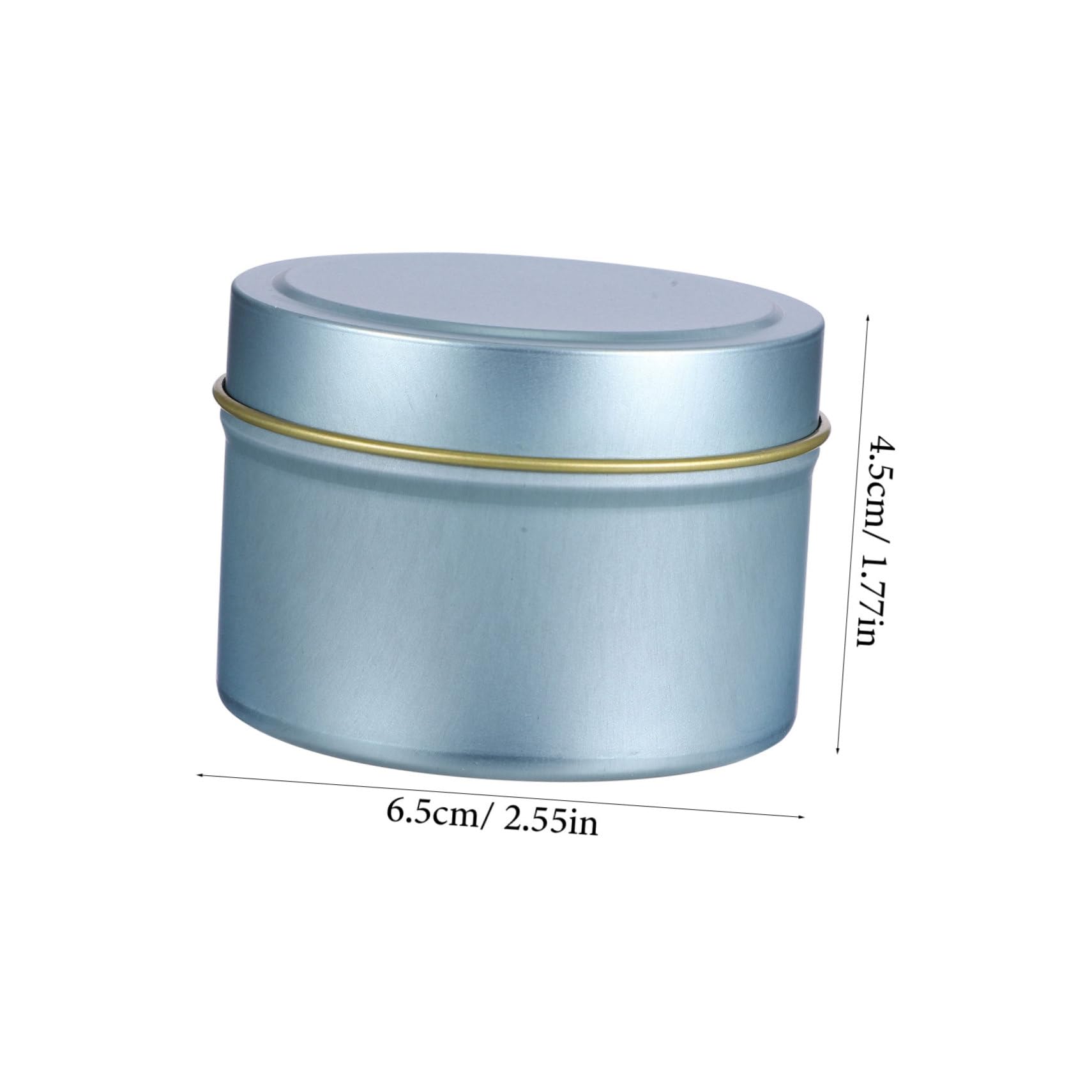 HOMSFOU Diy Candle Jars 24pcs Metal Tin Small Round Empty Candle Containers Lids