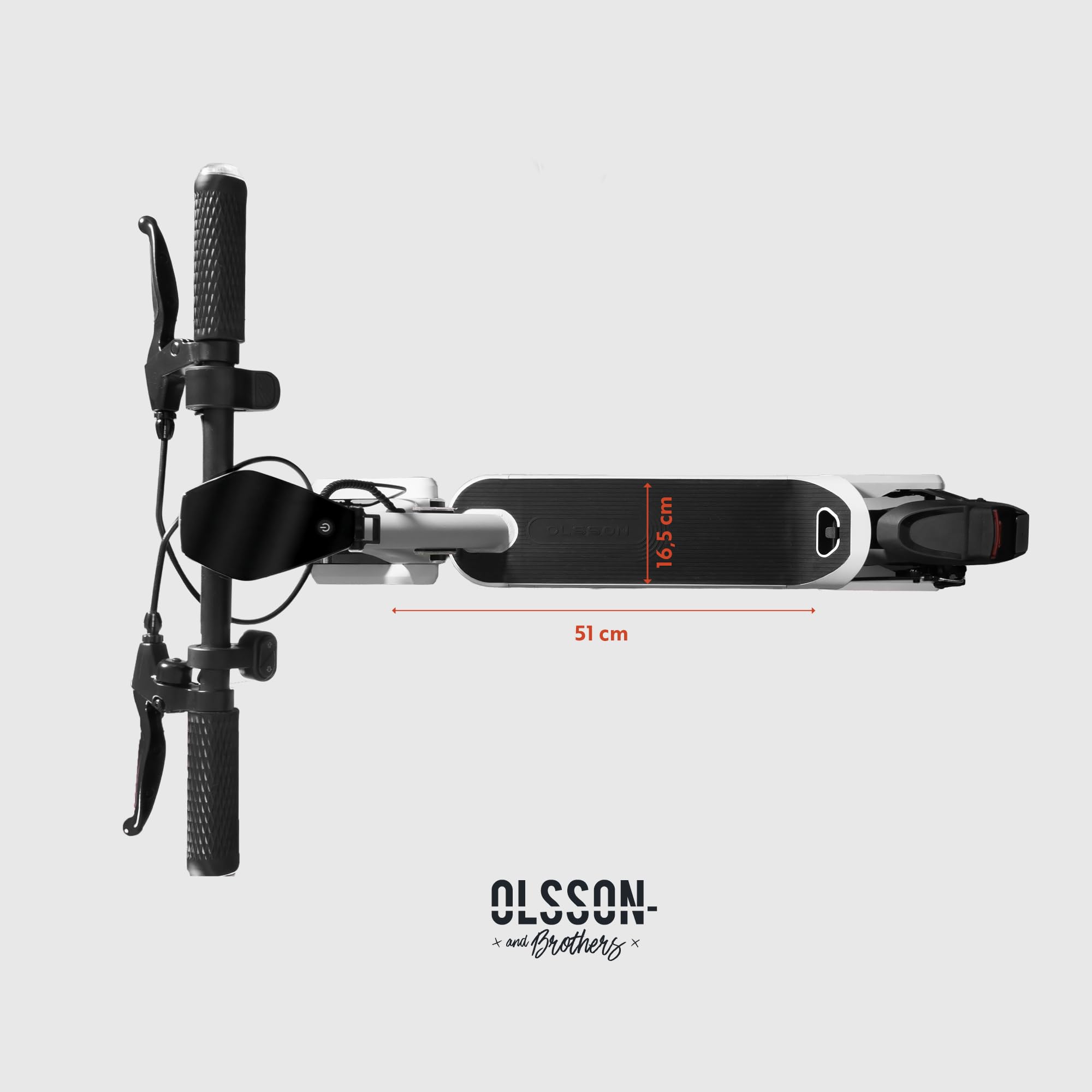 OLSSON Quantum Patinete Eléctrico Adultos Homologado DGT - 36V 580W Pot máxima 500 Nominal - Ruedas 10" - Intermitentes - Control de Crucero - Plegable - Bloqueable