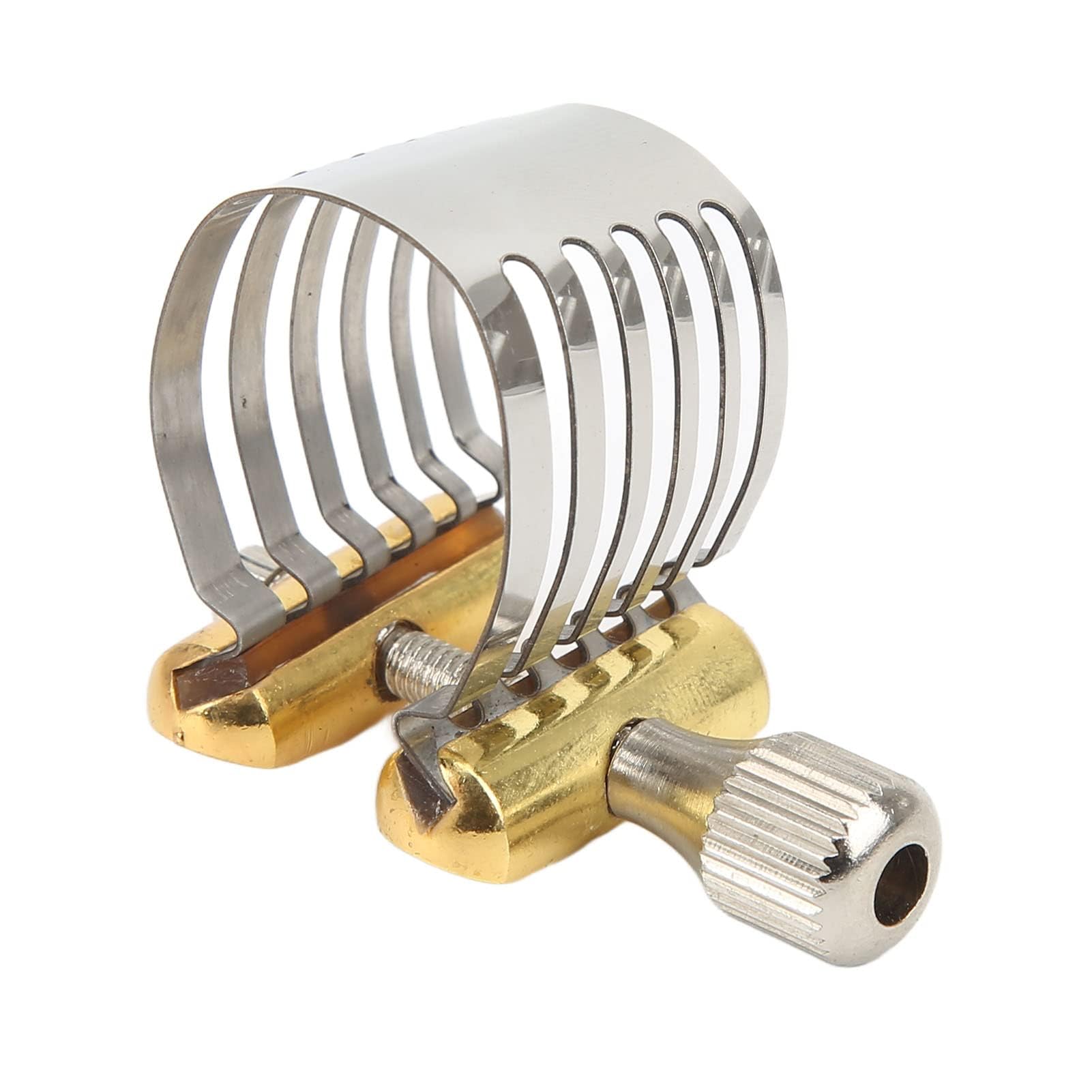 Clip Para Boquilla De Saxofón, Ligadura Para Boquilla De Saxofón Soprano Soporte Para Ligadura De Boquilla De Saxofón De Acero Inoxidable Con Caja De Almacenamiento Para Amantes Del Saxofón