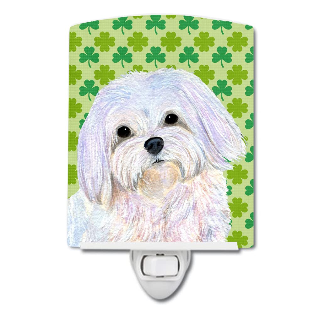 Caroline'S Treasures Ss4413Cnl Maltese St. Patrick'S Day Shamrock Portrait