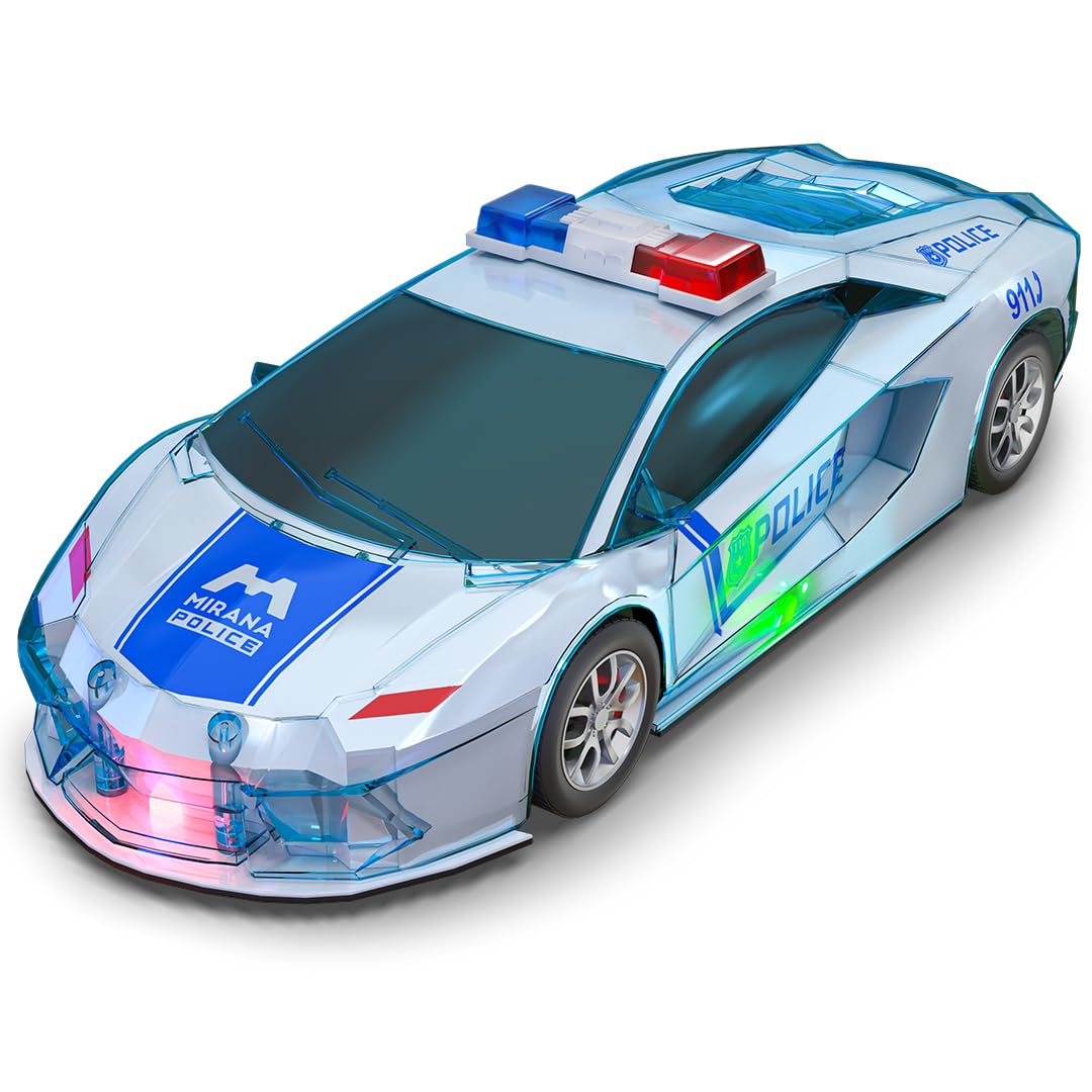 Mirana Police Friction Powered Toy Car: Friction Powered Toy Car | Equipped with RGB Lights and Siren Sound | Gift for Kids (B0CQCVWBNX) Amazon Price History, Amazon Price Tracker