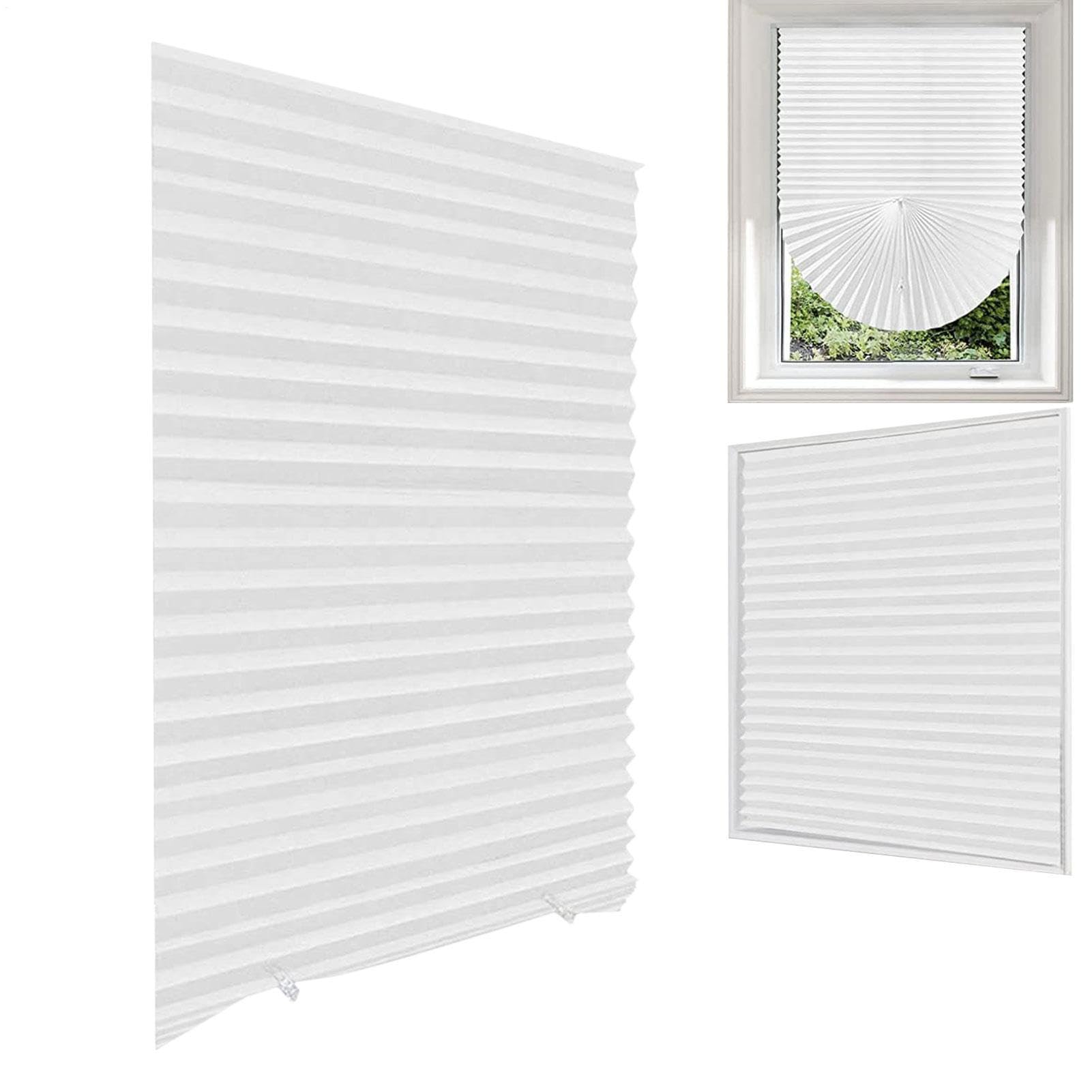 未使用 ハニカムシェード ホワイト 149×92 カーテンレール可】マックス