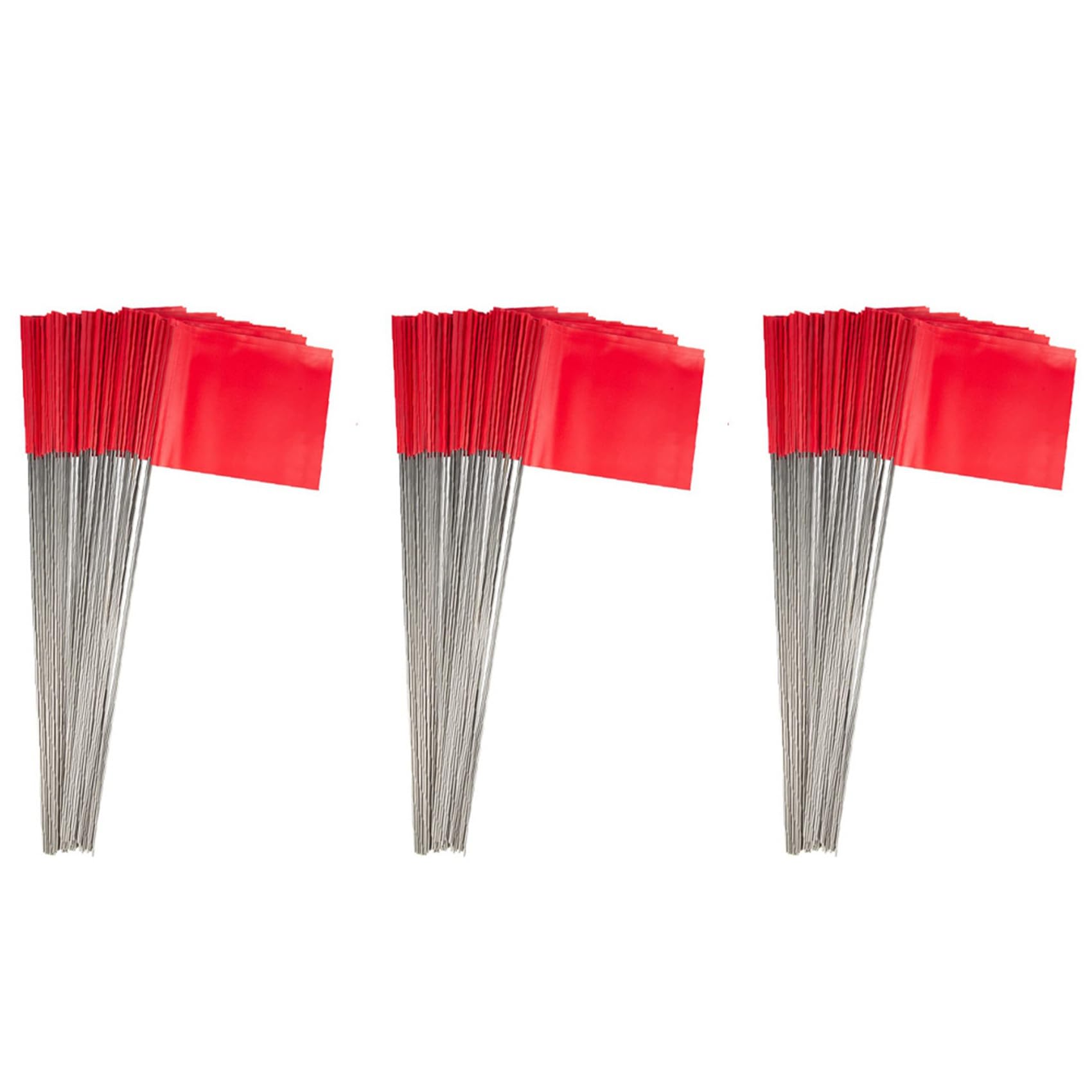 Jnchdghwa Red 150Pack Marking Flags, Yard Flags 15X4x5inch, Marker Flags, Lawn Flags Markers, Irrigation Flags, Landscape Flags