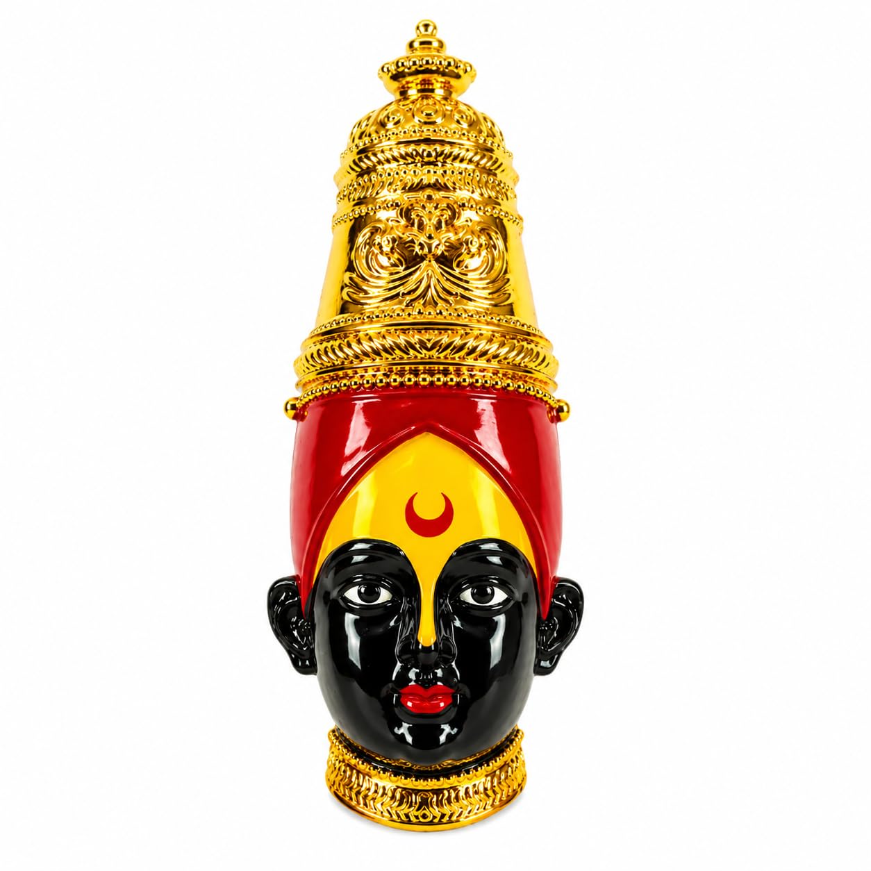 Tulja Bhavani Devi Face Mukhvata, Traditional Style-Navratri Pooja Mandir Decoration-image-8