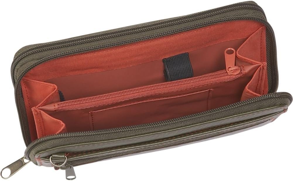 Buxton The Ultimate Double Zip Organizer, Brown