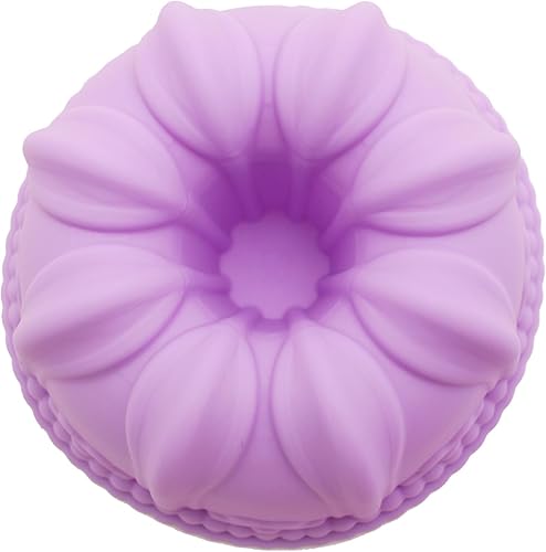 Miniatura 7 de Molde de silicona para donas de 24 piezas, mini tazas antiadherentes, moldes redondos de silicona de 2.95 pulgadas, utensilios para hornear