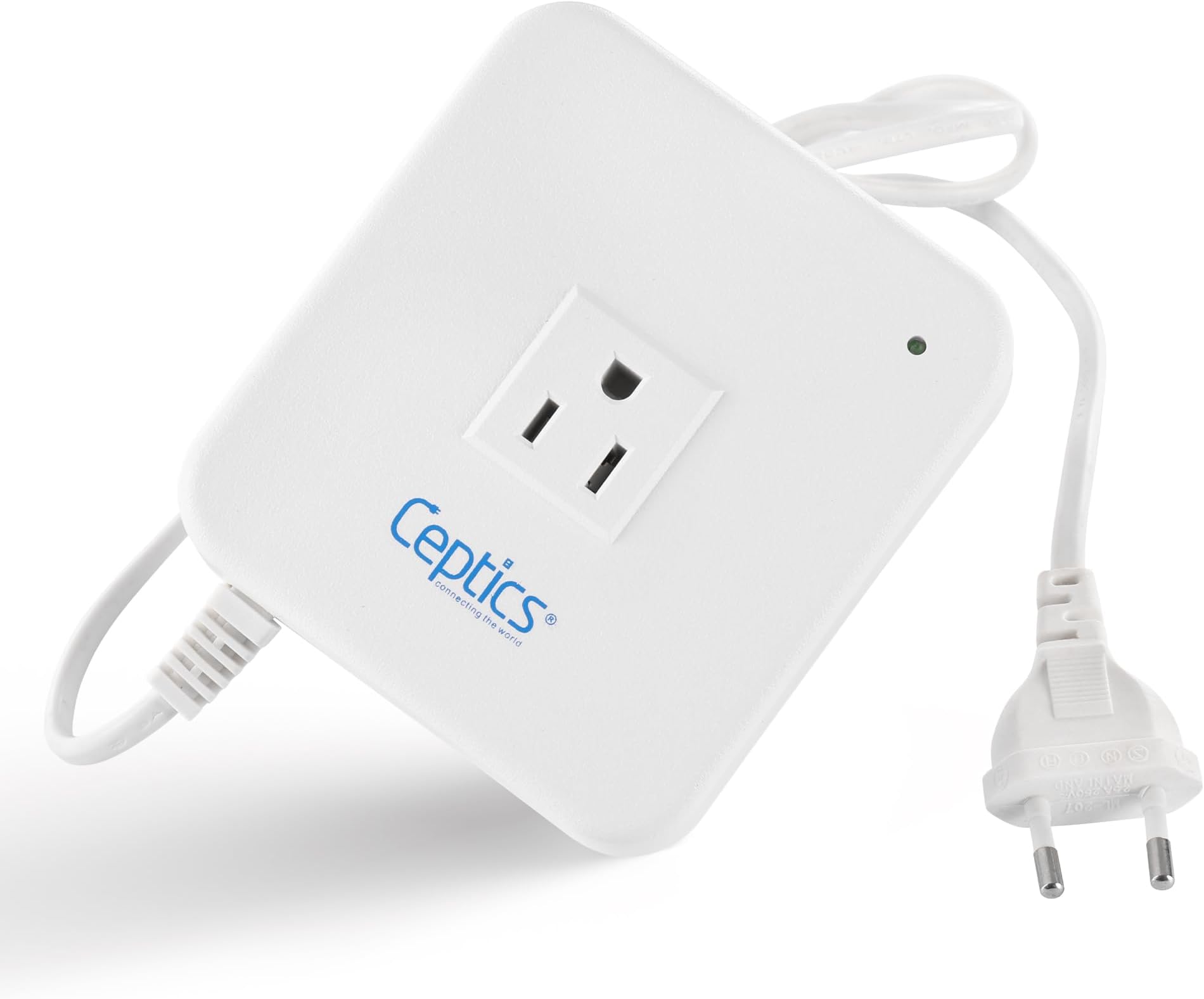 Ceptics 500-Watt Voltage Converter - Step Down - 220v to 110v / 240v to 120v Travel Power Converter - for Hair Straightener, Laptops and Chargers, CE Certified