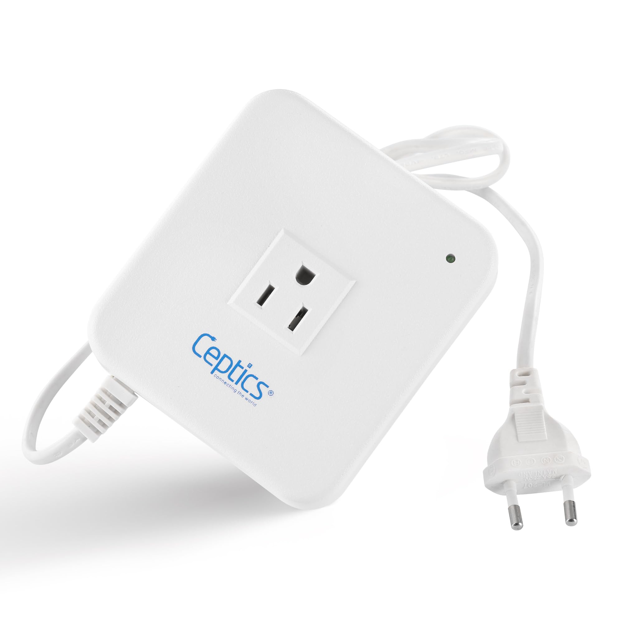 Ceptics 500-Watt Voltage Converter - Step Down - 220v to 110v / 240v to 120v Travel Power Converter - for Hair Straightener, Laptops and Chargers, CE Certified